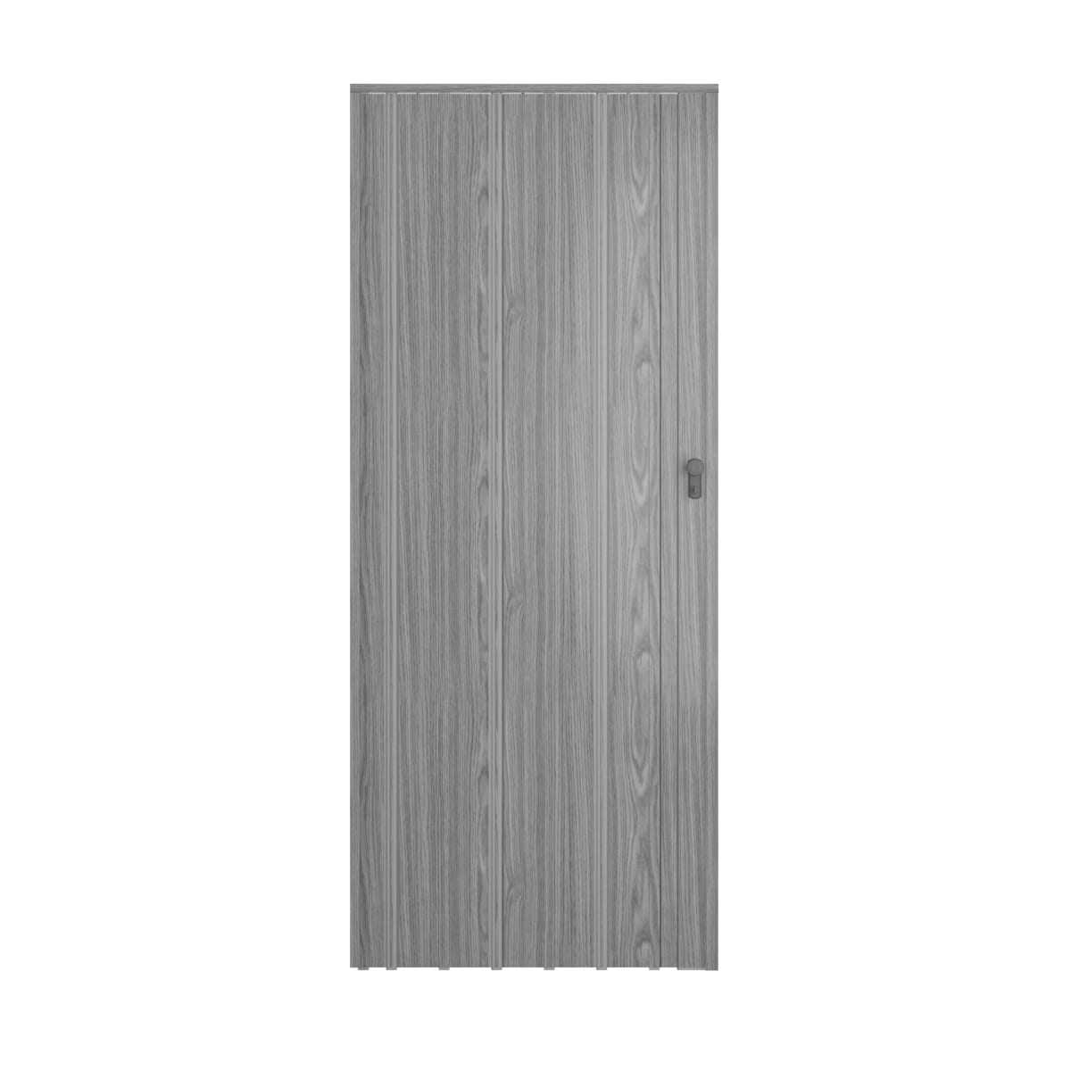 Bricocenter DARIA PVC GRAY OAK FOLDING DOOR 85X214CM KEY LOCK