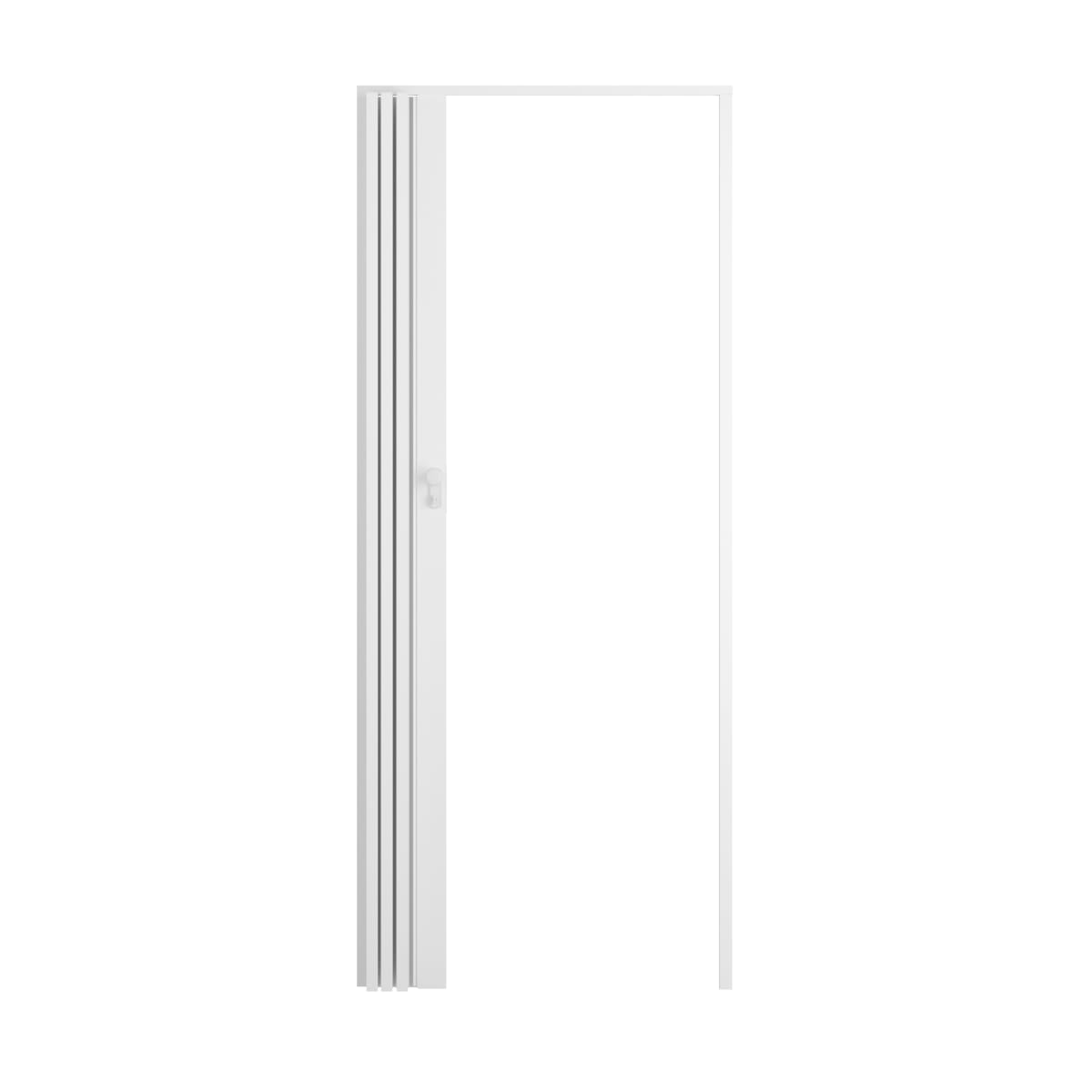 Bricocenter DARIA OPAQUE WHITE PVC FOLDING DOOR 85X214CM KEY LOCK