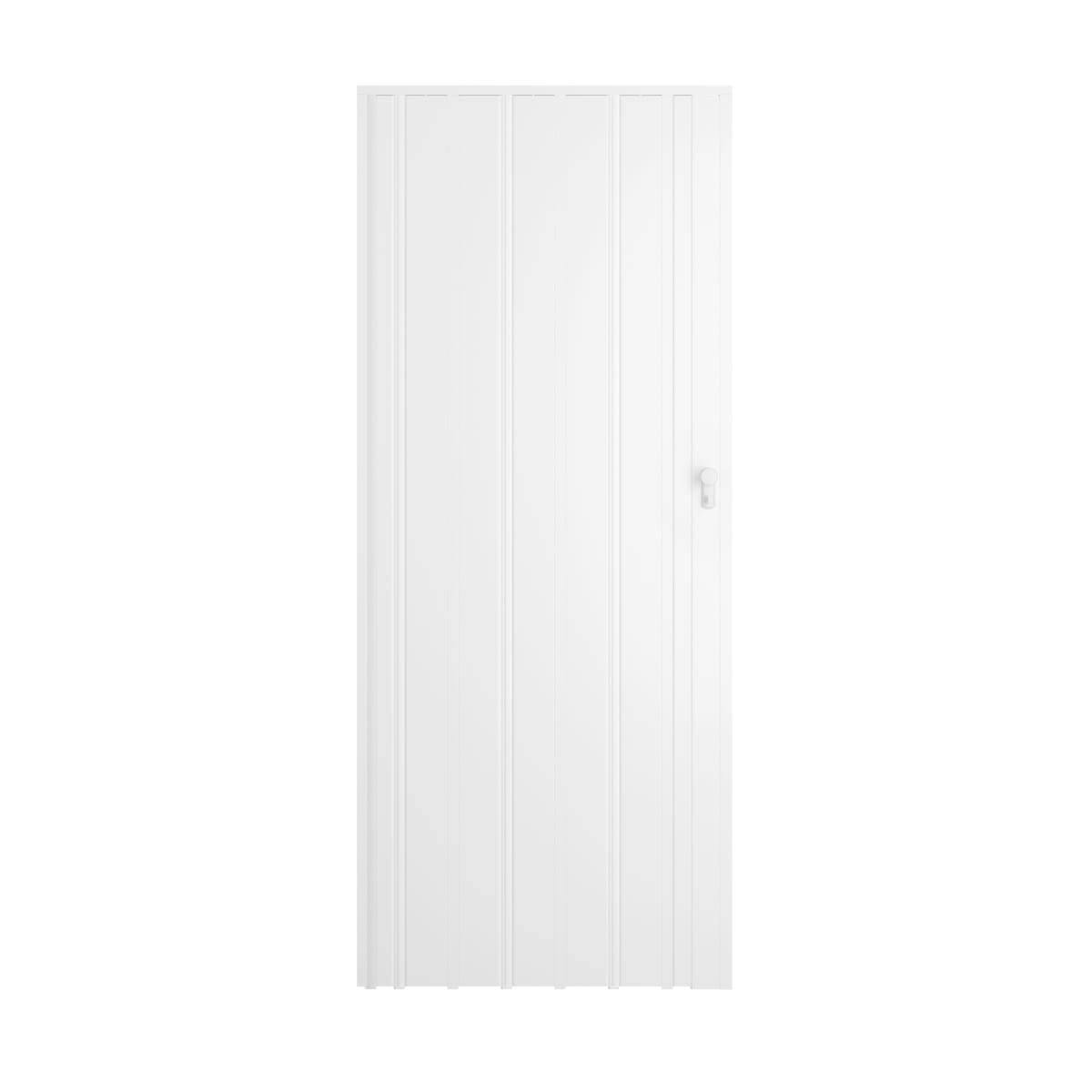 Bricocenter DARIA OPAQUE WHITE PVC FOLDING DOOR 85X214CM KEY LOCK