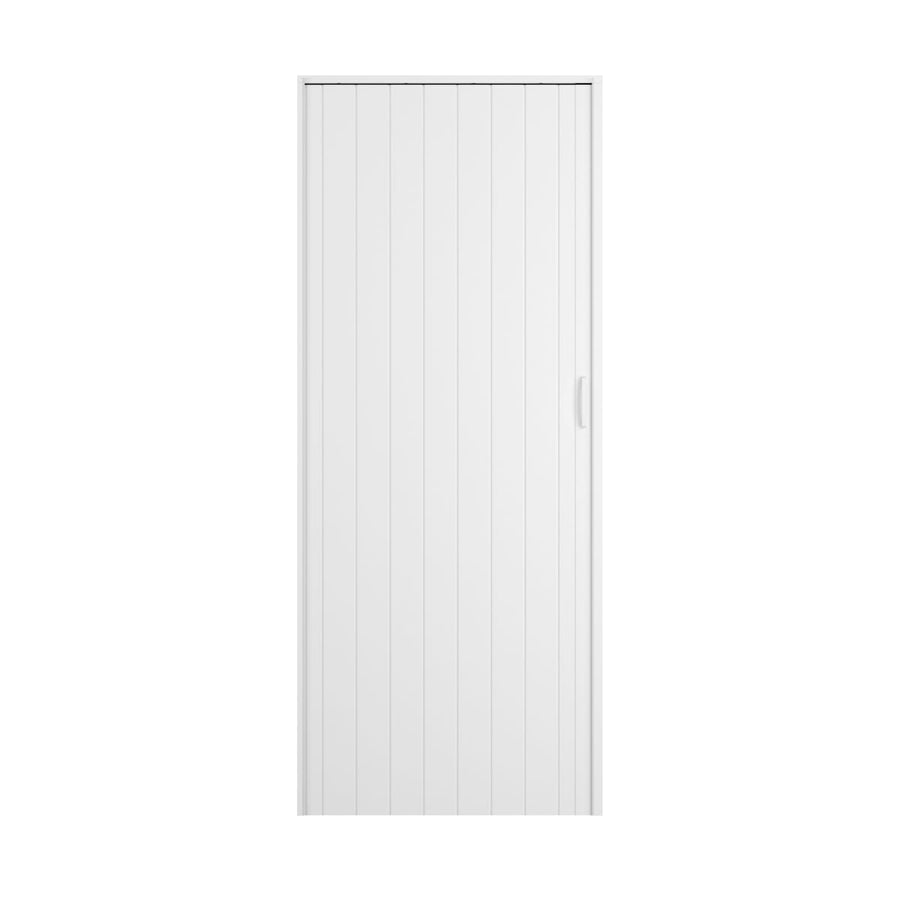 Bricocenter OPAQUE WHITE PVC FOLDING DOOR 85X214CM MAGNETIC LOCK