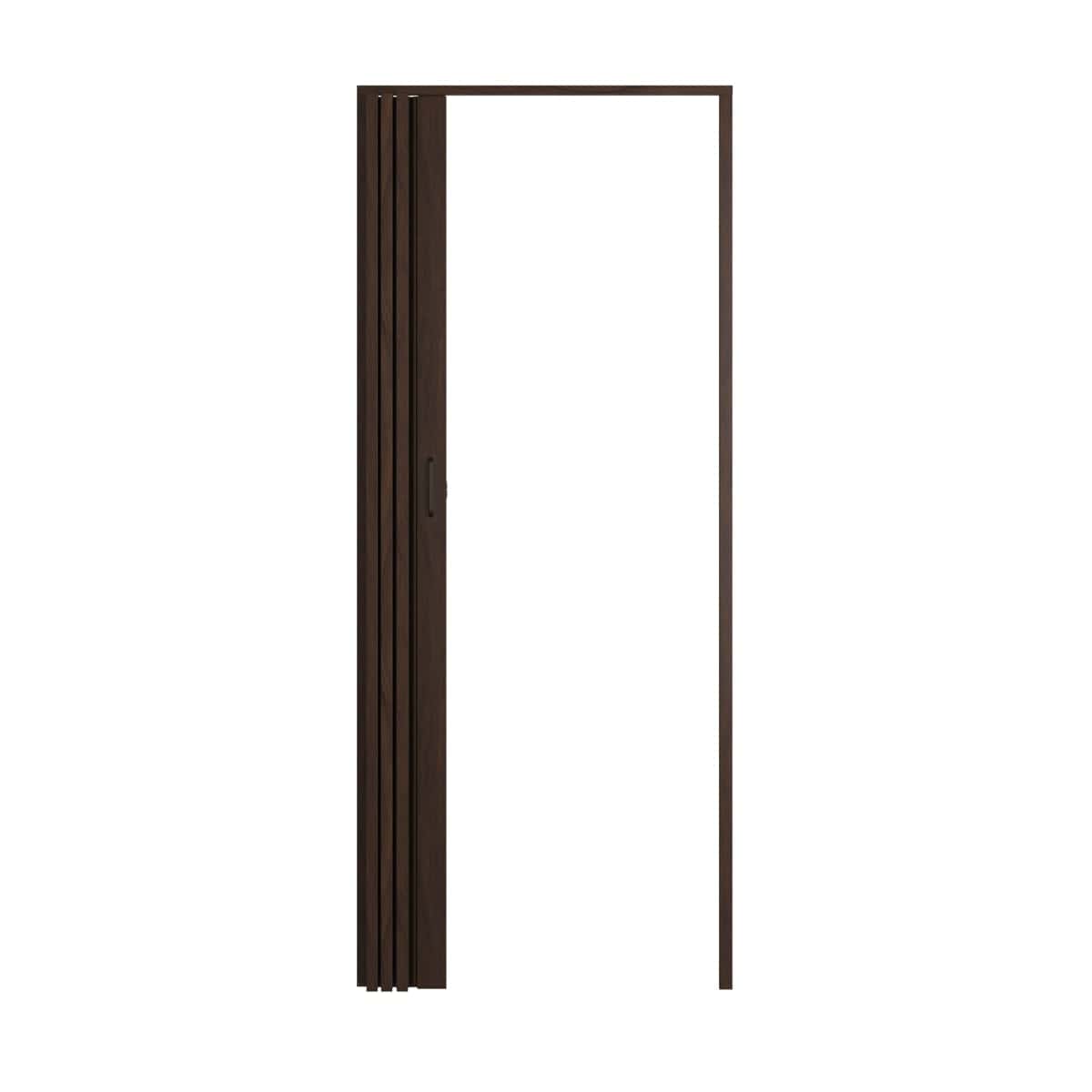 Bricocenter WALNUT PVC PIA FOLDING DOOR 85X214CM MAGNETIC LOCK