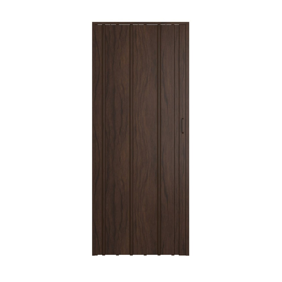 Bricocenter WALNUT PVC PIA FOLDING DOOR 85X214CM MAGNETIC LOCK