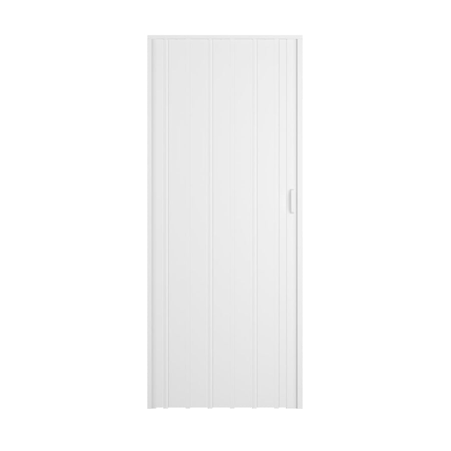 Bricocenter MATT WHITE PVC PIA FOLDING DOOR 85X214CM MAGNETIC LOCK