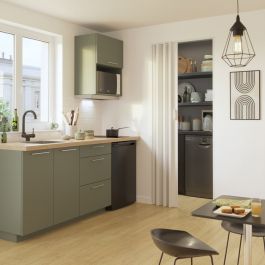 MATT WHITE PVC PIA FOLDING DOOR 85X214CM MAGNETIC LOCK