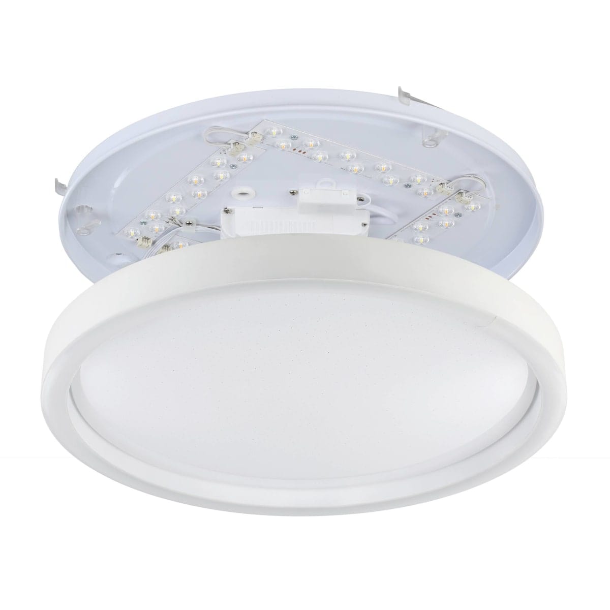 Bricocenter MONTEMORELOS ALUMINIUM CEILING LAMP WHITE D42 CM LED 17.8W CCT DIMMABLE