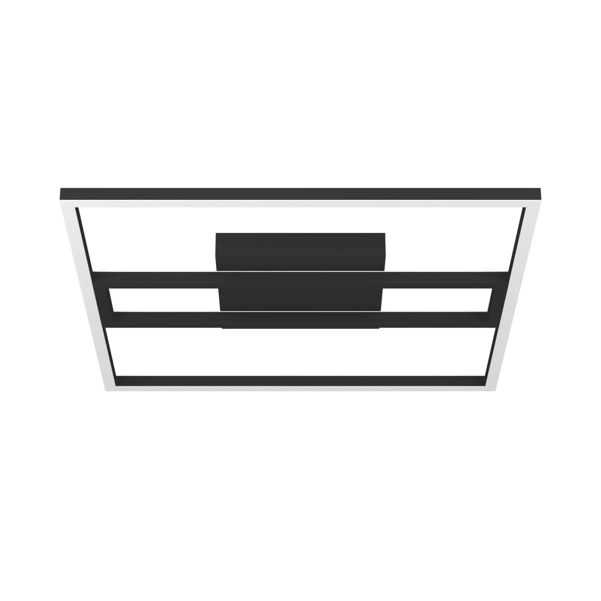 Bricocenter CALAGRANO ALUMINIUM CEILING LAMP BLACK 45X45CM CM LED 21W CCT DIMMABLE