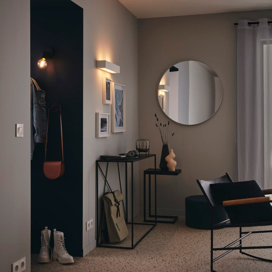 Bricocenter MALO CHALK WHITE WALL LIGHT 45X7X9CM 2XE14