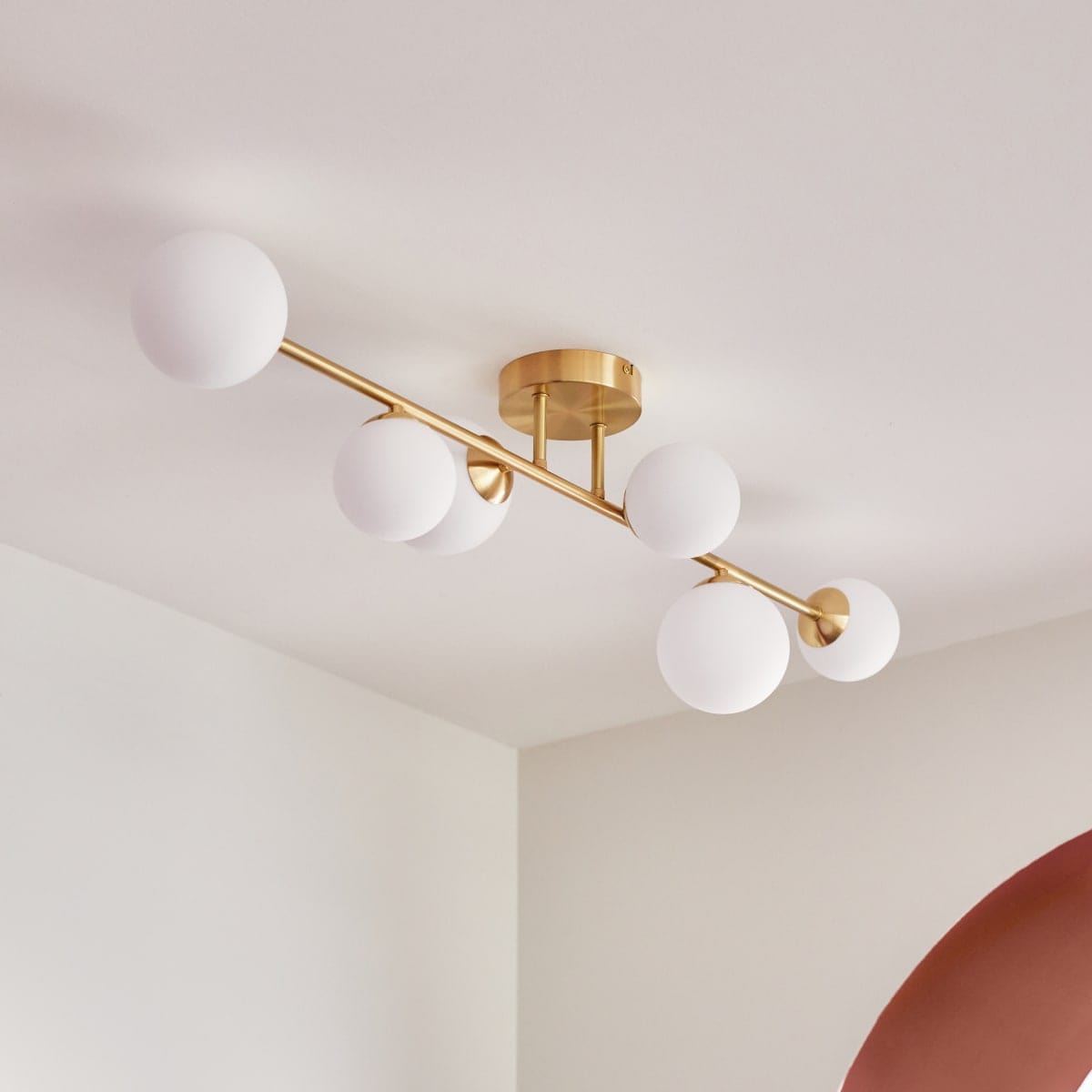 Bricocenter CALLAS CEILING LIGHT METAL GOLD D97.8CM 6XG9