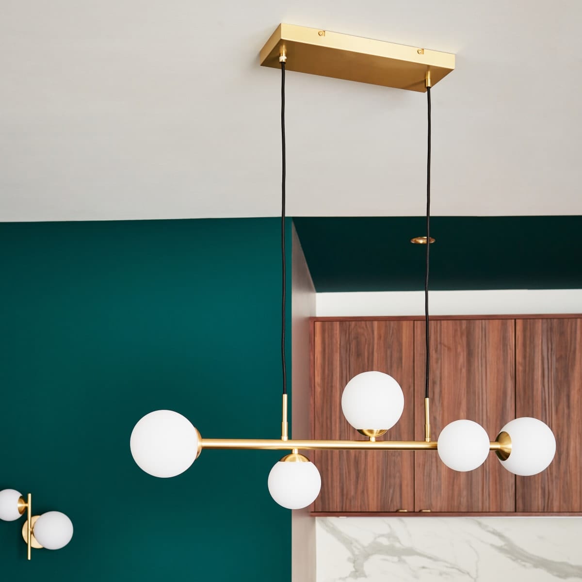 Bricocenter CALLAS CHANDELIER METAL GOLD D12 CM 5XG9