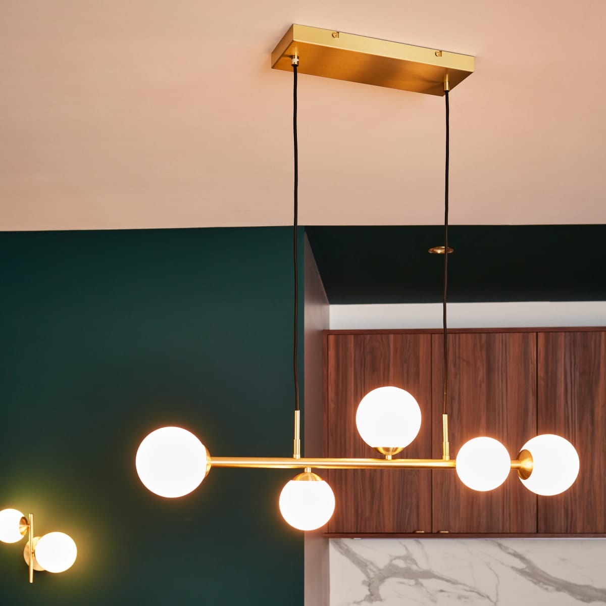 Bricocenter CALLAS CHANDELIER METAL GOLD D12 CM 5XG9