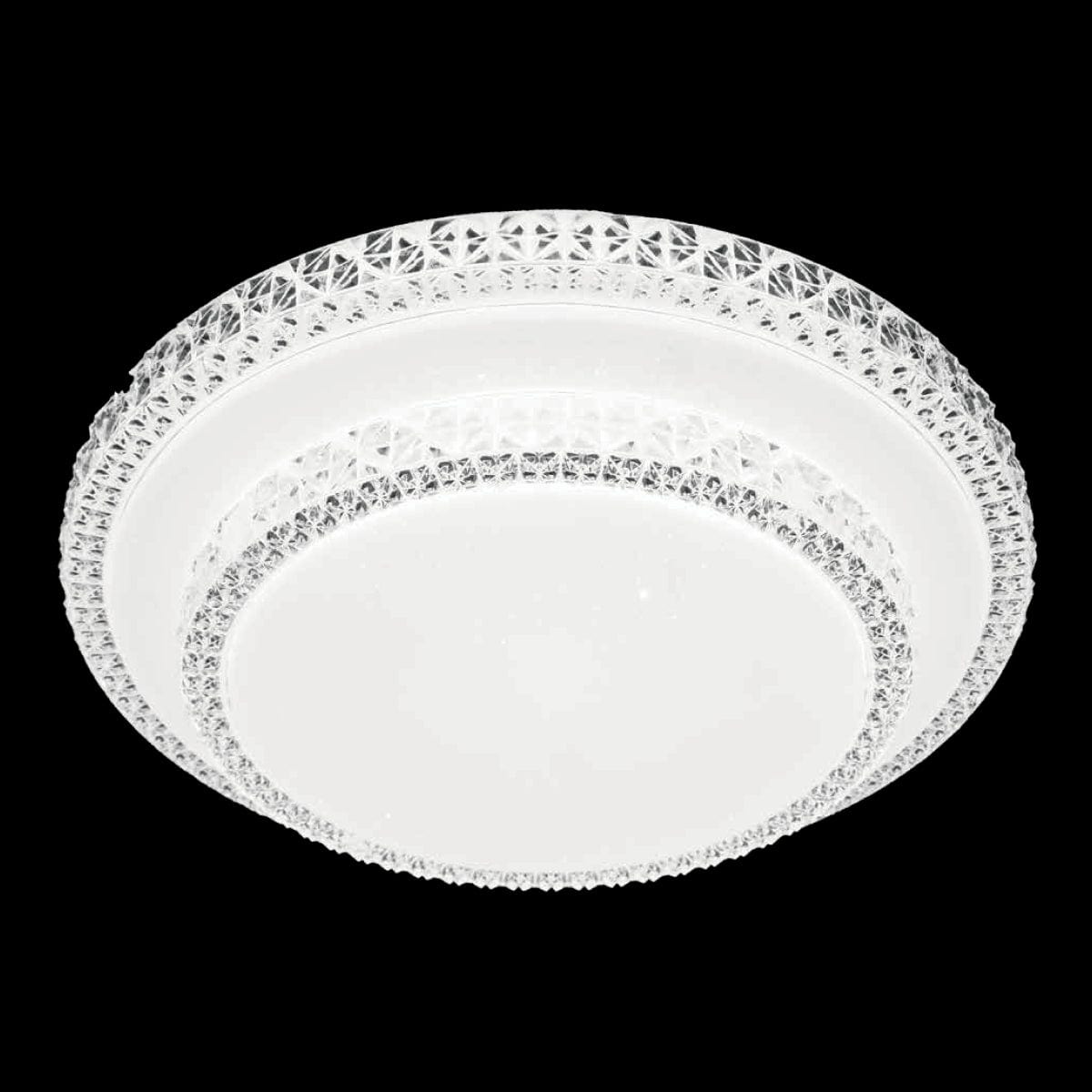 Bricocenter DIAMOND CEILING LIGHT METAL WHITE D40CM LED 18W CCT DIMMABLE