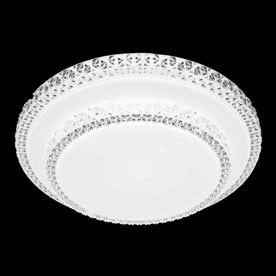 Bricocenter DIAMOND CEILING LIGHT METAL WHITE D40CM LED 18W CCT DIMMABLE