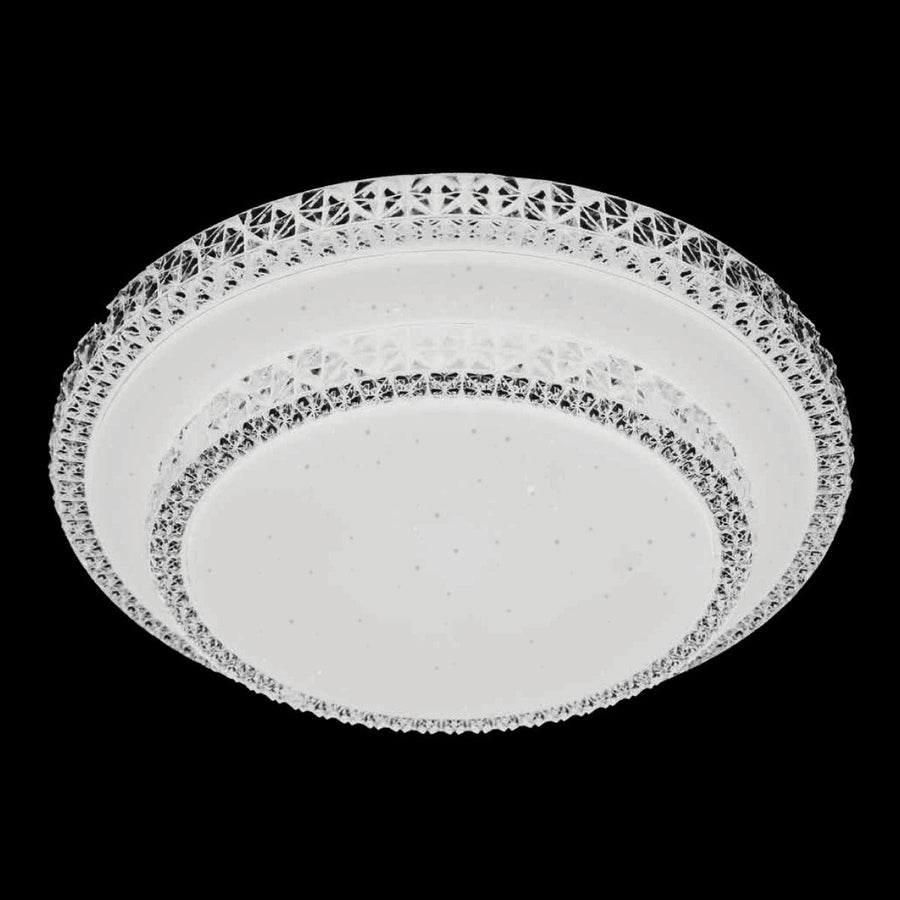 Bricocenter DIAMOND CEILING LIGHT METAL WHITE D40CM LED 18W CCT DIMMABLE