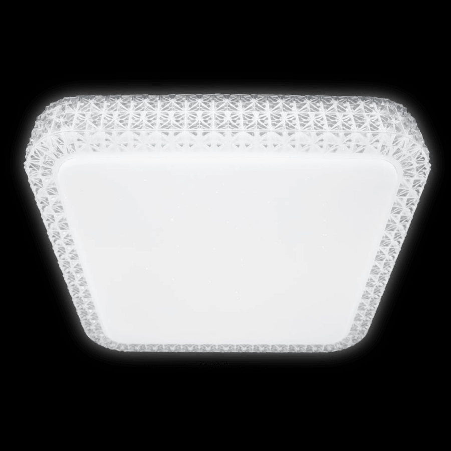 Bricocenter DIAMOND METAL CEILING LIGHT WHITE 40X40CM LED 18W CCT DIMMABLE