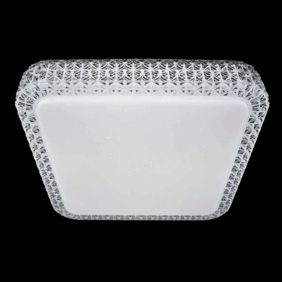 Bricocenter DIAMOND METAL CEILING LIGHT WHITE 40X40CM LED 18W CCT DIMMABLE