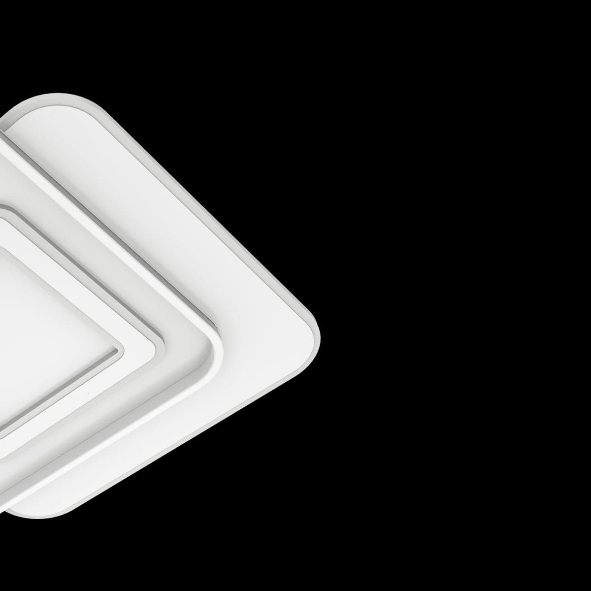 Bricocenter CEILING LIGHT EMINGO METAL WHITE 48X48CM LED 100W CCT DIMMABLE
