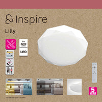 CEILING LIGHT LILIY METAL WHITE D35 CM LED 24W CCT DIMMABLE