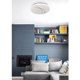 CEILING LAMP MILA PLASTIC WHITE D26 CM LED 18W NATURAL LIGHT