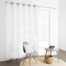 ZEPHYR FIRE RETARDANT WHITE FILTER CURTAIN 200X280 CM WITH EYELETS