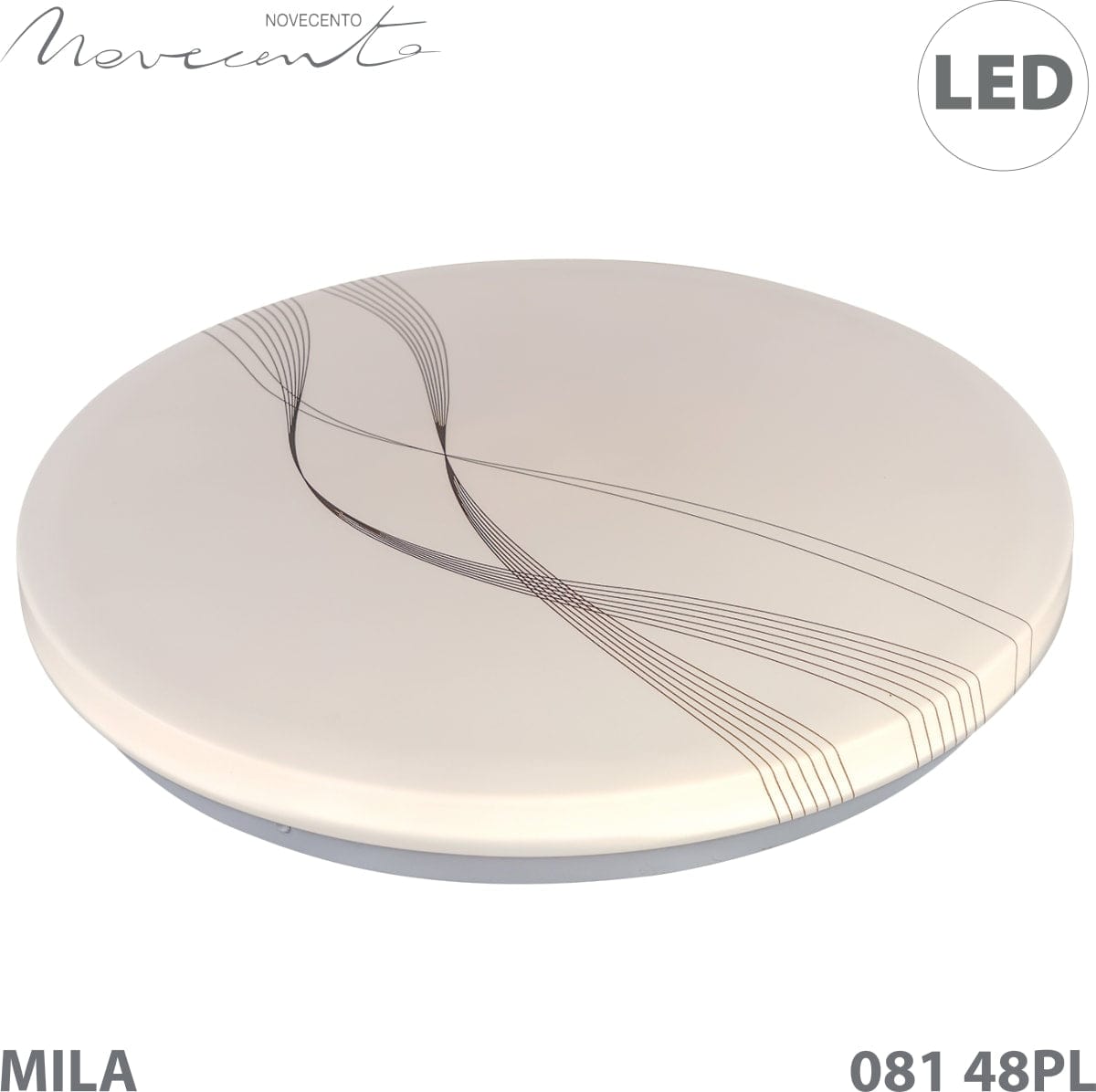 Bricocenter MILA CEILING LAMP PLASTIC WHITE D48 CM LED 56W NATURAL LIGHT