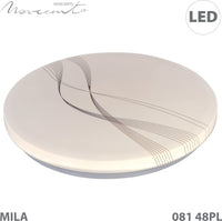 MILA CEILING LAMP PLASTIC WHITE D48 CM LED 56W NATURAL LIGHT
