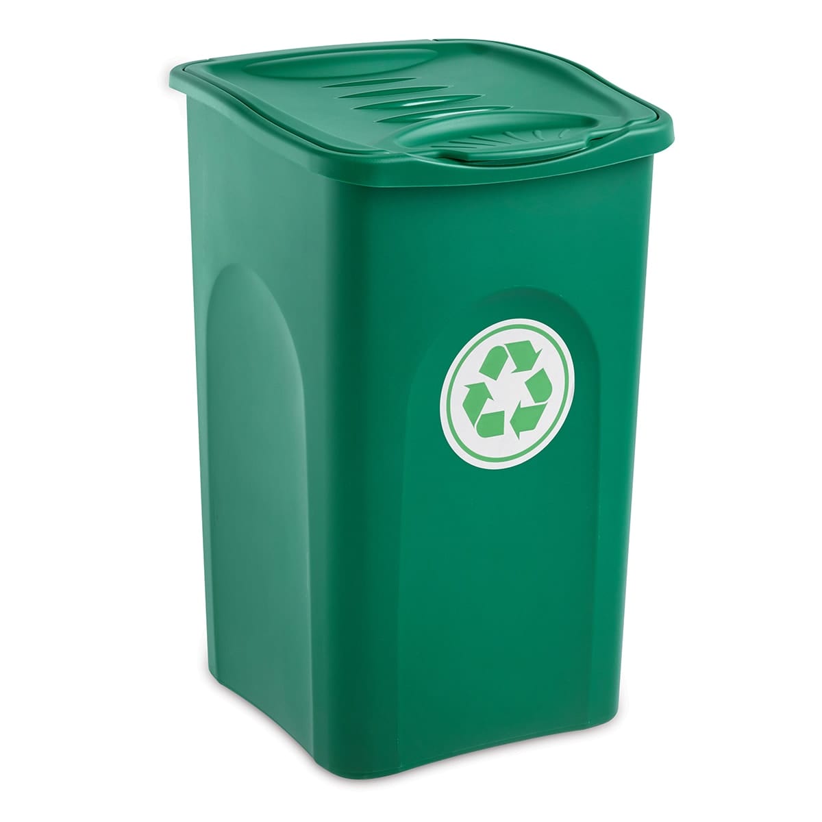 Bricocenter BE-GREEN DUSTBIN 50LT L37 P37 H56CM GREEN PLASTIC ROCKER CLOSURE