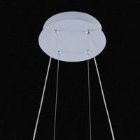 CHANDELIER BUTTERFLY ALUMINIUM WHITE D67 CM LED 45W CCT DIMMABLE