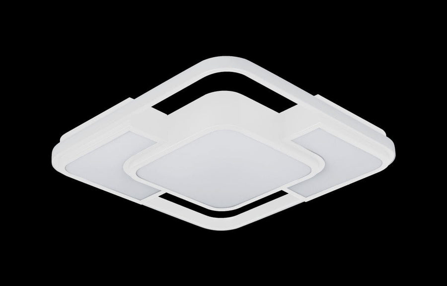 Bricocenter CEILING LAMP ALICIA METAL WHITE 42X42CM LED 36W CCT DIMMABLE