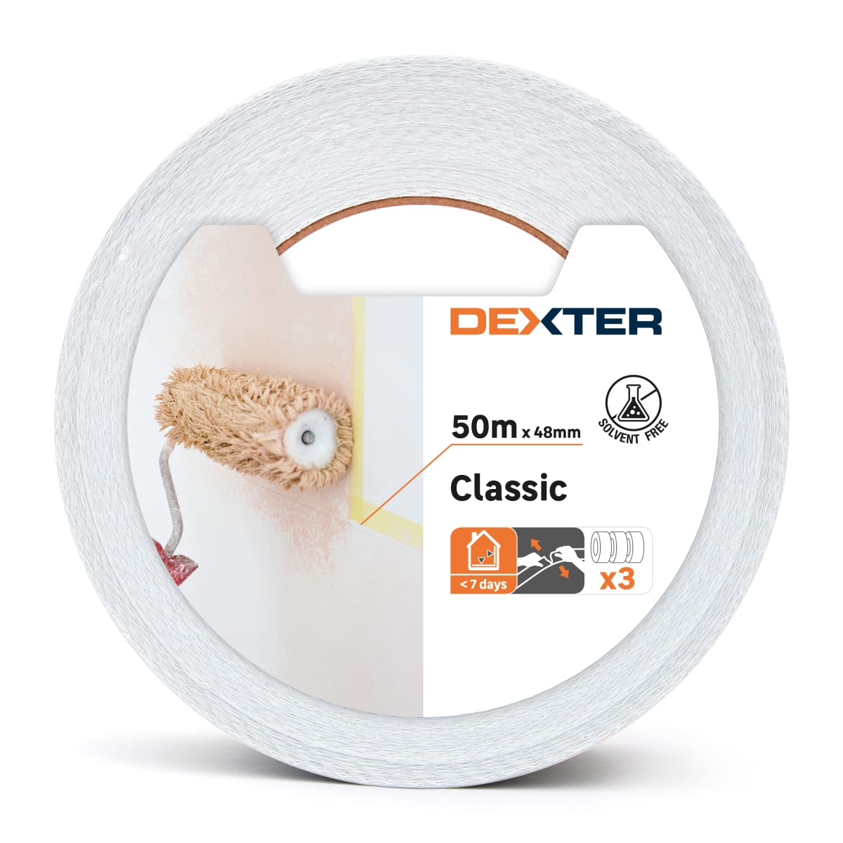 3 MASK TAPES 50MMx50MT DEXTER