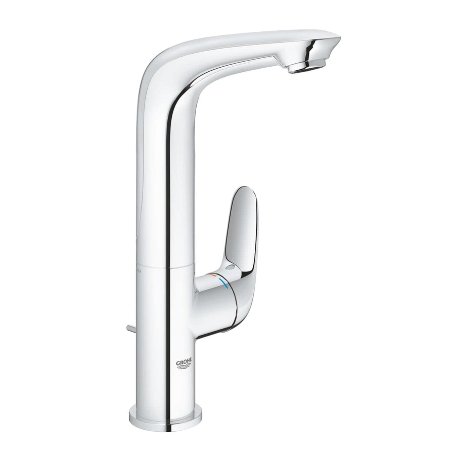 Bricocenter GROHE ESTYLE NEW WASHBASIN MIXER HIGH SPOUT CHROME W/DRAIN