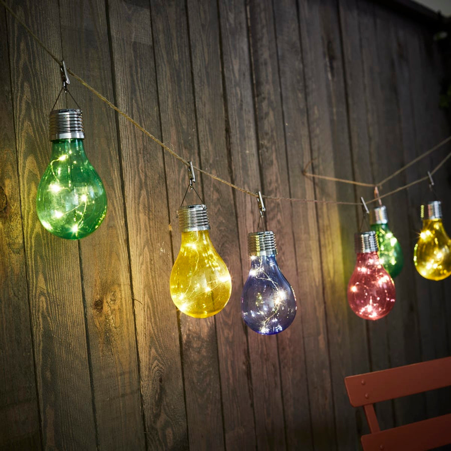 Bricocenter EZINE LED SOLAR BULB 0.24W COLOURED LIGHT IP44
