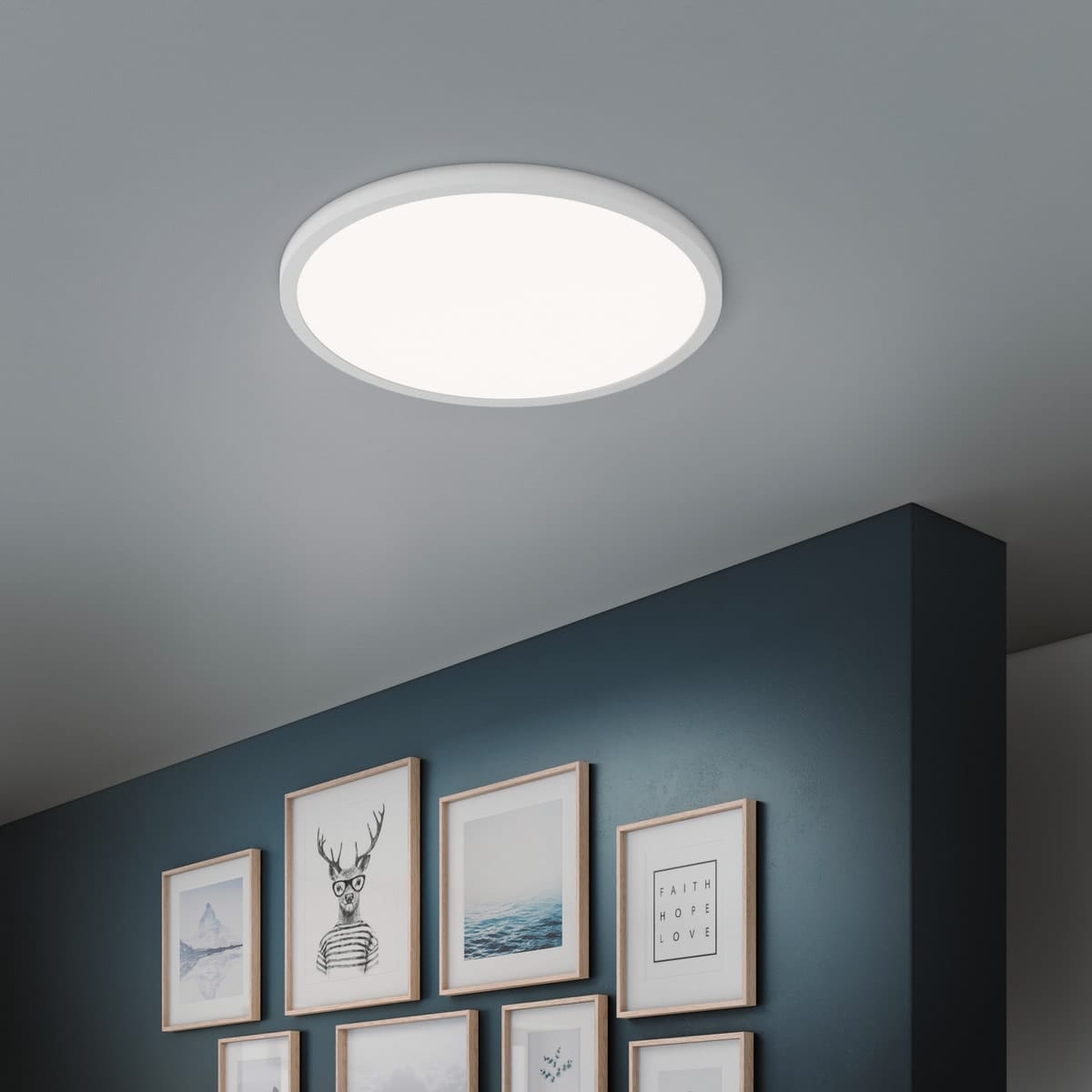 Bricocenter KARS CEILING LIGHT PLASTIC WHITE D30 LED 34W CCT DIMMABLE