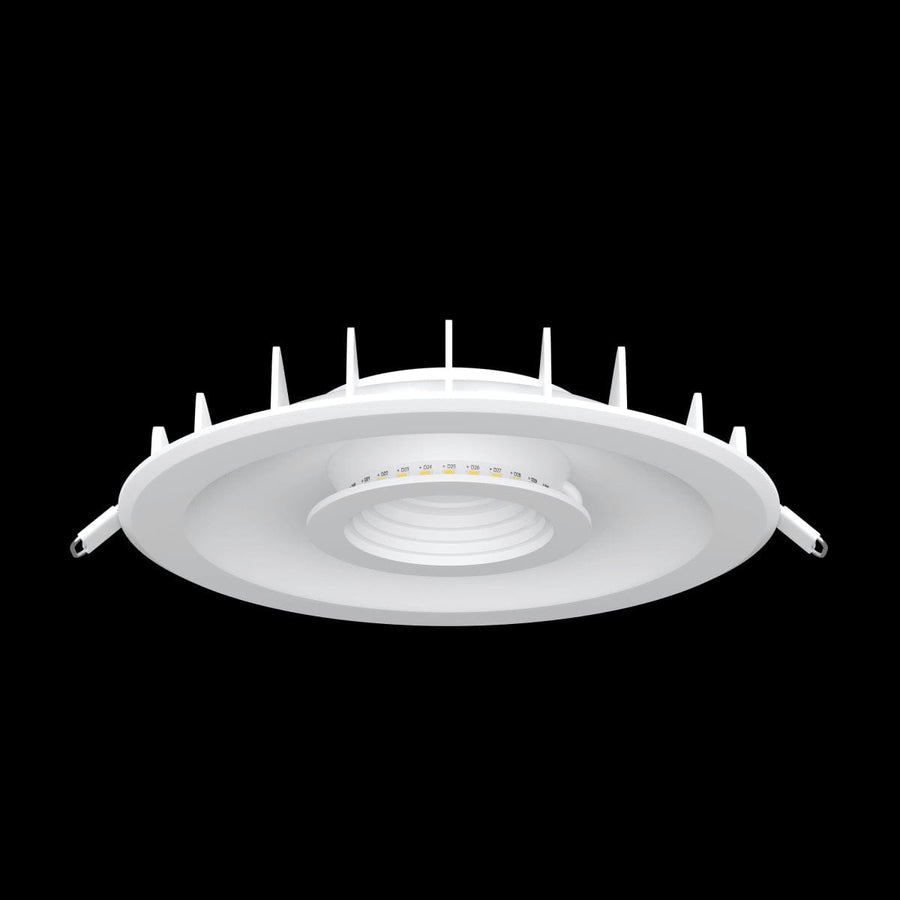 Bricocenter LIGURIA ALUMINIUM RECESSED SPOTLIGHT WHITE D20.5 CM LED 24W NATURAL LIGHT