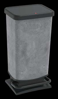 DUSTBIN WITH PEDAL 40LT PASO CONCRETE COLOUR