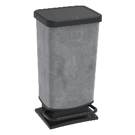 DUSTBIN WITH PEDAL 40LT PASO CONCRETE COLOUR