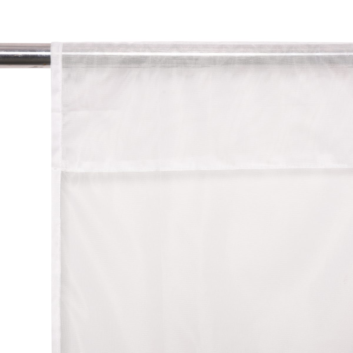 2 WHITE FILTER MOSQUITO NET CURTAINS 200X280CM WITH LOOP