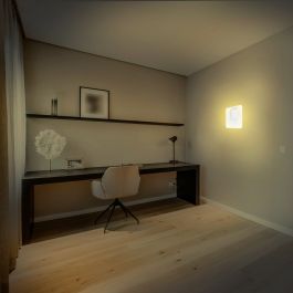 KENSHI WALL LIGHT METAL WHITE 20X20 CM LED 12W RGBW