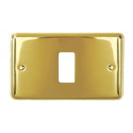 MAGIC 1 PLACE PLATE POLISHED BRASS