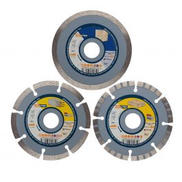 DEXTER DIAMOND BLADE FOR STONE CERAMIC CONCRETE 115MM 3 PIECES