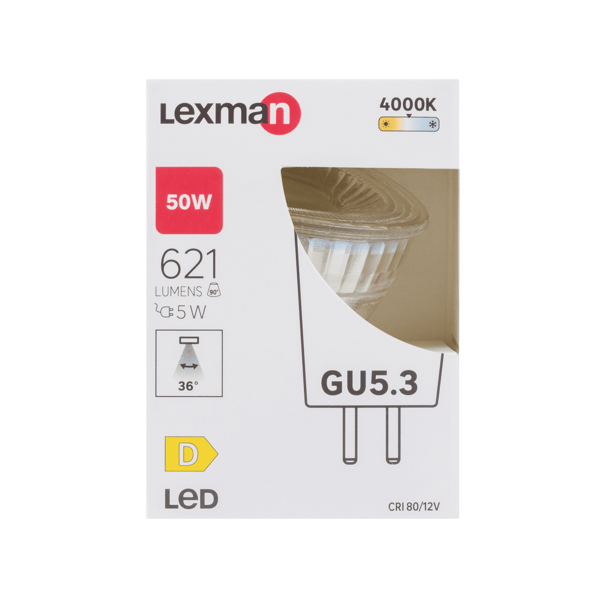 LED BULB GU5.3=50W NATURAL LIGHT