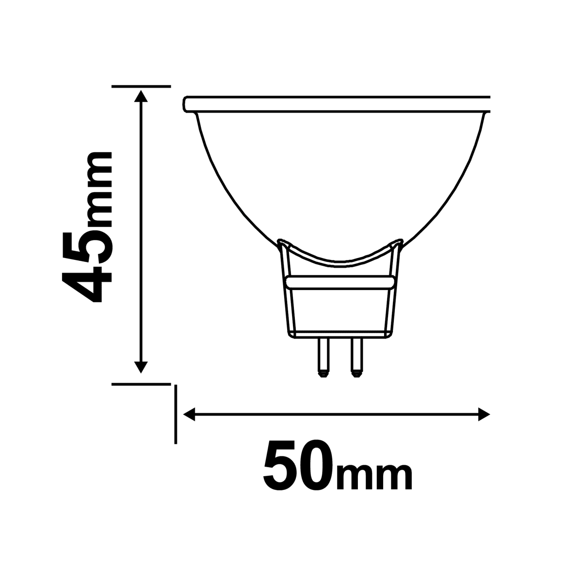 3 LED BULBS GU5.3=36W WARM LIGHT