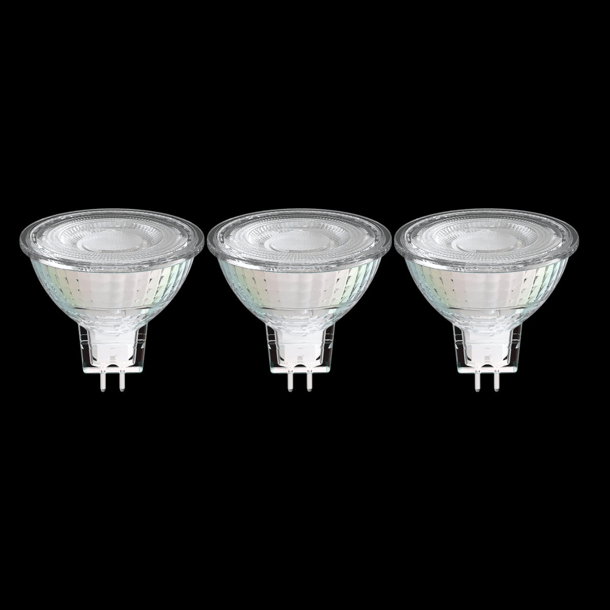 3 LED BULBS GU5.3=36W WARM LIGHT