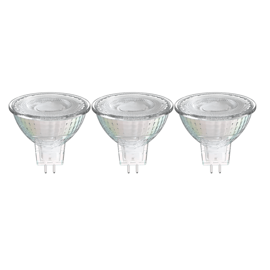3 LED BULBS GU5.3=36W WARM LIGHT