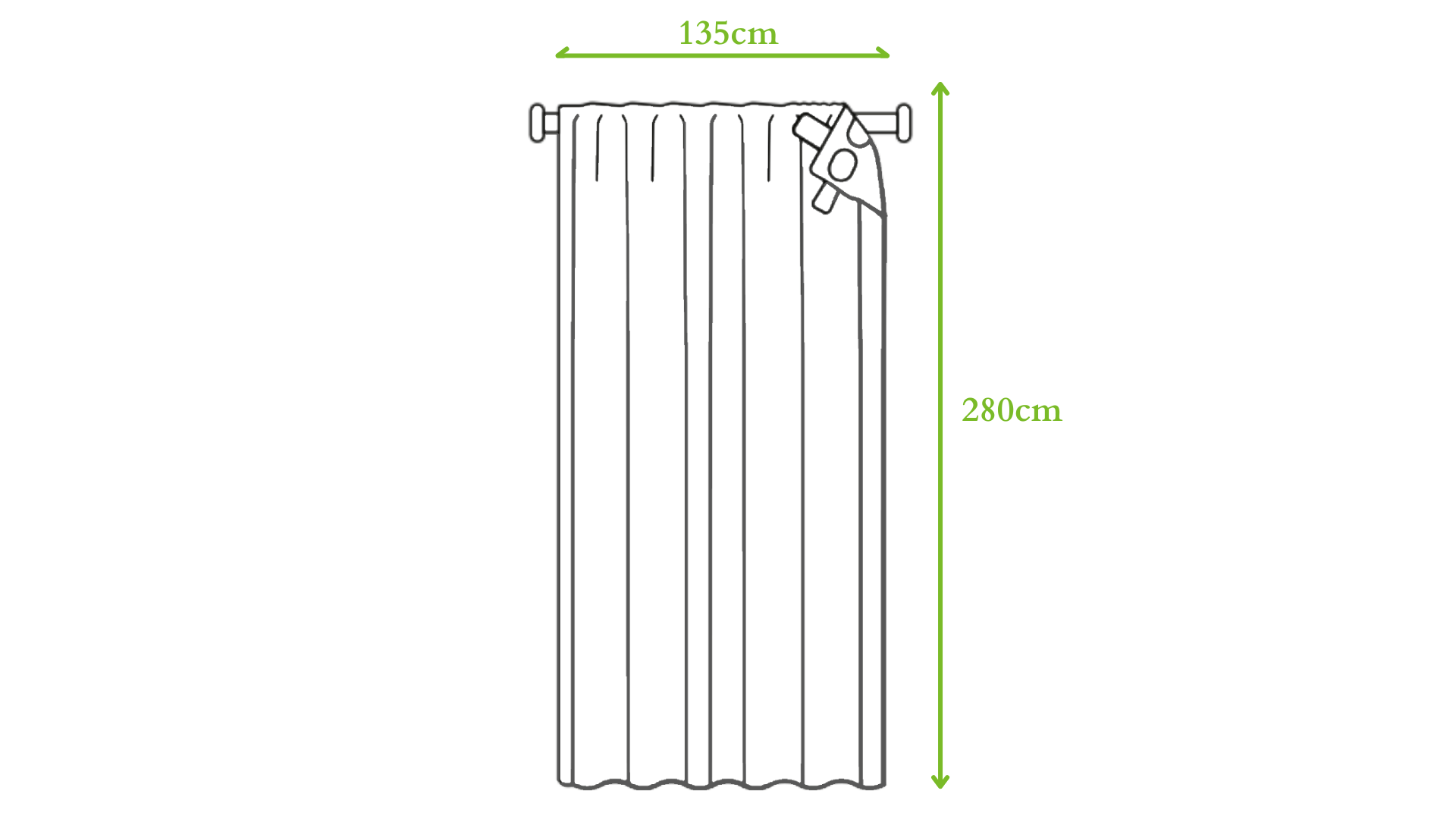 Bricocenter LIGHT GREY OPAQUE COLOSO CURTAIN 135X280 CM WITH LOOP AND WEBBING