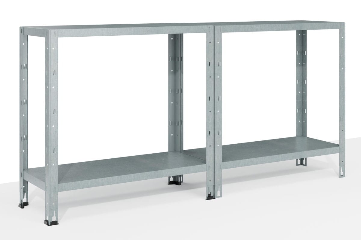 Bricocenter METAL SHELF L75XP30XH142CM, 40 KG, 4 GALVA SHELVES