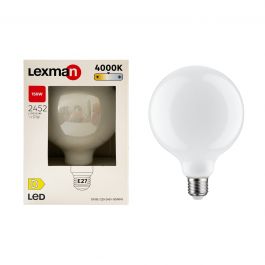 LED BULB E27=150W GLOBE LARGE FROSTED NATURAL LIGHT