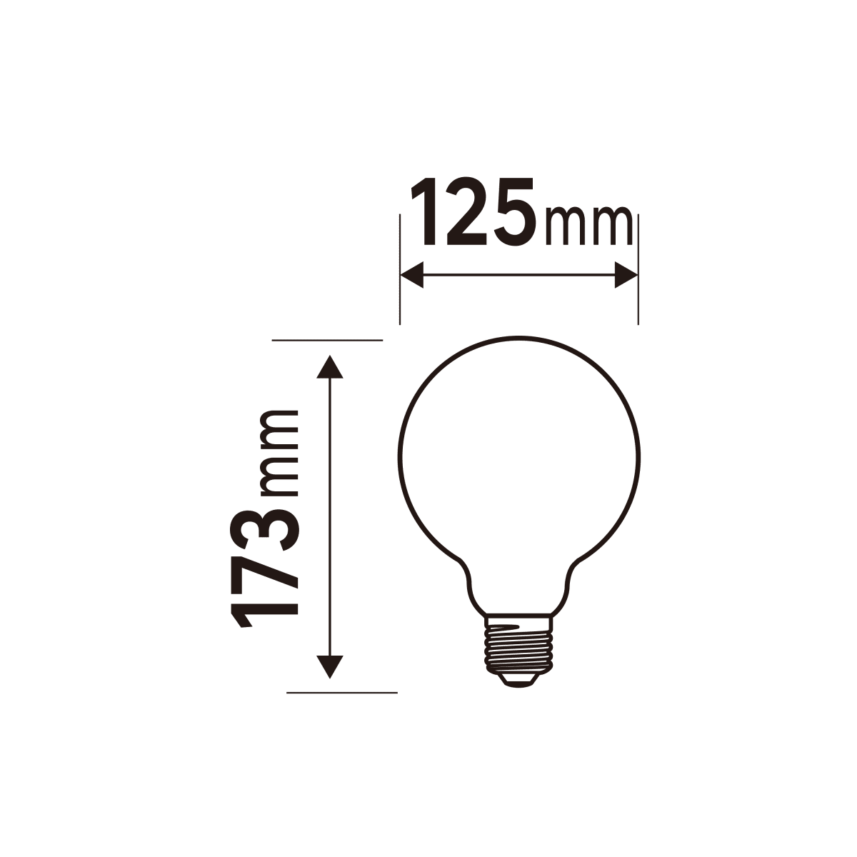 LED BULB E27=150W GLOBE LARGE FROSTED NATURAL LIGHT