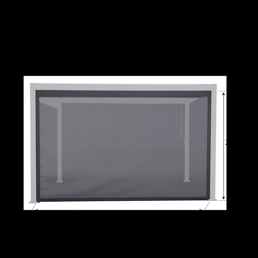 Bricocenter SIDE PANEL FOR PERGOLA NATERIAL MODUS ALU TEXTYLENE 3.6M DARK GRAY