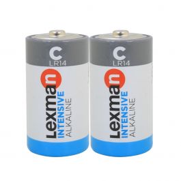 2 INTENSIVE ALKALINE HALF-TORCH C BATTERIES