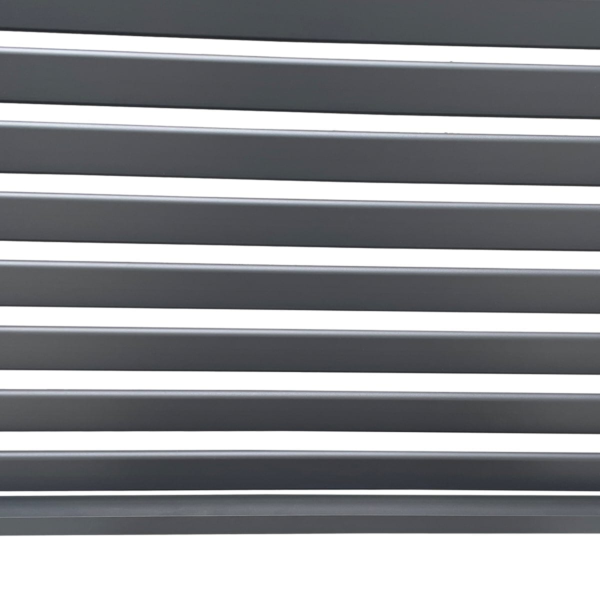 Bricocenter NATERIAL MODUS ALUMINUM SLATTED SIDE WALL 1.13M DARK GRAY